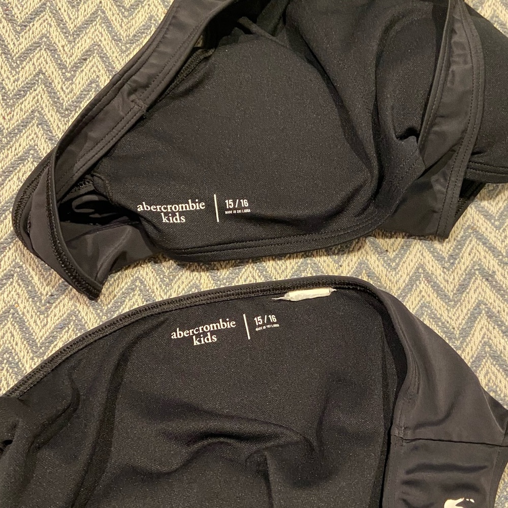 Abercrombie Kids Black Bikini Set – Size 15/16 - Picture 7 of 8
